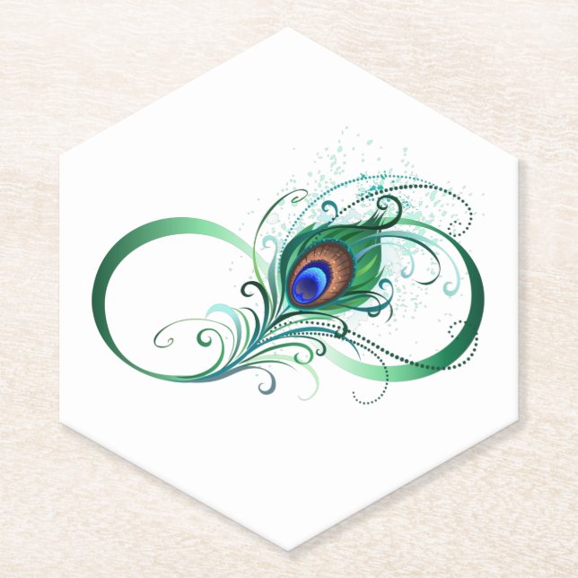 Dessous-de-verre En Papier Symbole de l'Infinity (Devant)