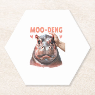Dessous-de-verre En Papier T-shirt mignon Moo Deng