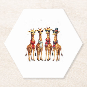 Dessous-de-verre En Papier T-Shirt oversized chic Noël girafe
