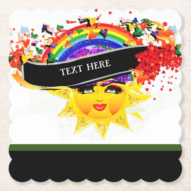 DESSOUS-DE-VERRE EN PAPIER TU ES MON SOLEIL (Devant)