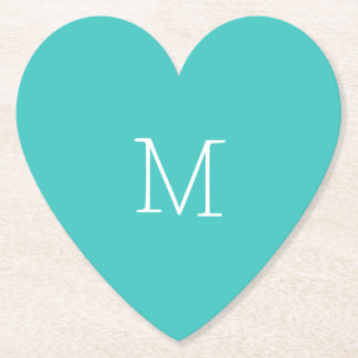 Dessous-de-verre En Papier Turquoise moyen