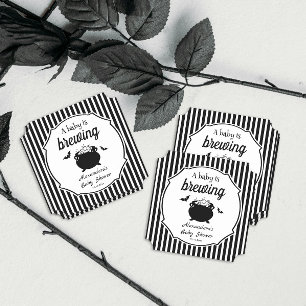 Dessous-de-verre En Papier Un bébé brasse un Baby shower d'Halloween