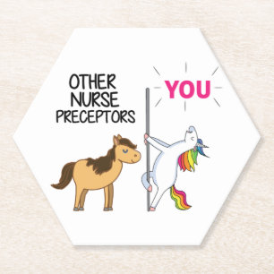 Dessous-de-verre En Papier Un Cadeau Unicorne Awesome Pour Infirmier Précepte