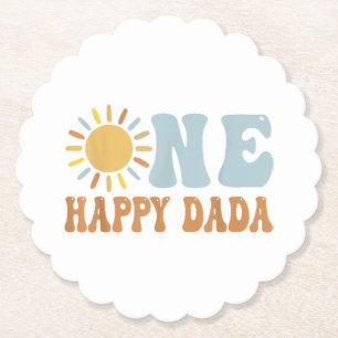 Dessous-de-verre En Papier Un joyeux Dada de l'Anniversaire Premier voyage au