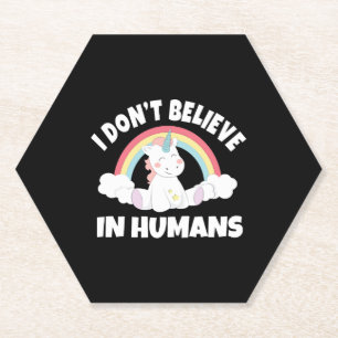 Dessous-de-verre En Papier Unicorne humains