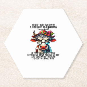 Dessous-de-verre En Papier Vache Je ne me suis pas contentée de me transforme