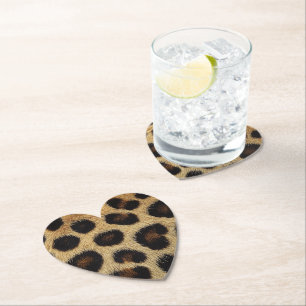 Dessous-de-verre En Papier Vache Taches Noires et Blanches Fourrure