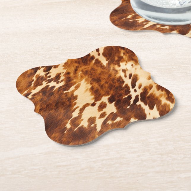 Dessous-de-verre En Papier Vachette Brown (Incliné)