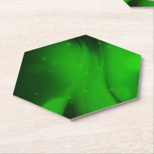 Dessous-de-verre En Papier Vague verte