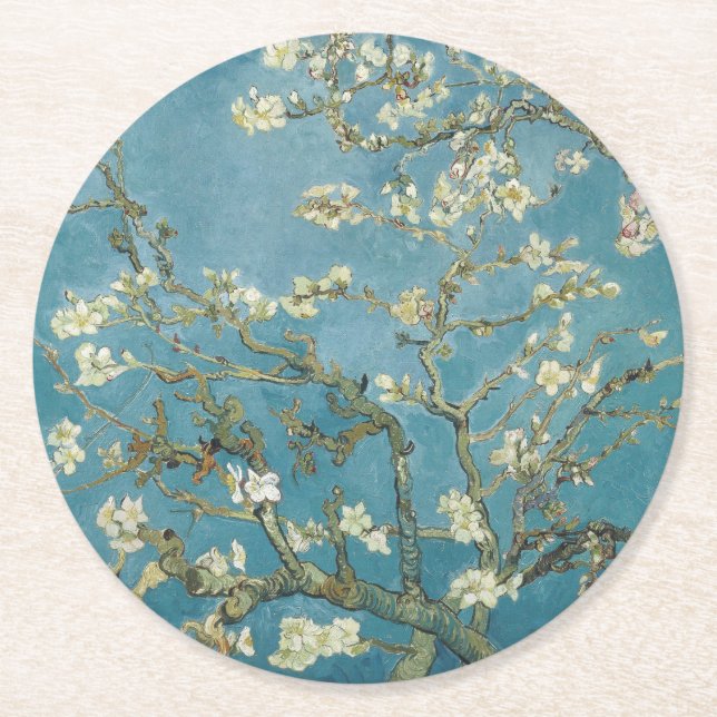 Dessous-de-verre en papier: VAN GOGH : ALMOND BLOS (Devant)