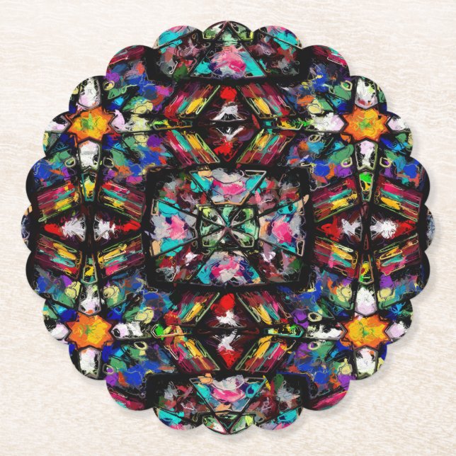 Dessous-de-verre En Papier Verre verni équatorien (Devant)