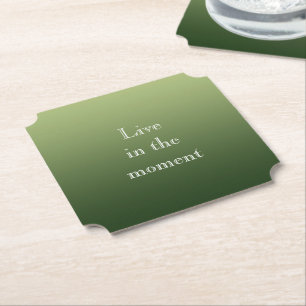 Dessous-de-verre En Papier Vert concombre