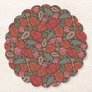 Dessous-de-verre En Papier Victorian Steampunk Old Lock