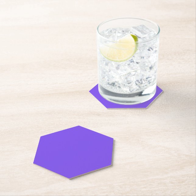 Dessous-de-verre En Papier Violet Clair (En situation)