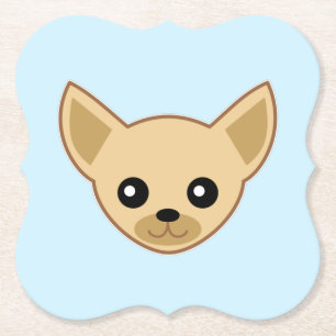 Dessous-de-verre En Papier Visage de Chihuahua