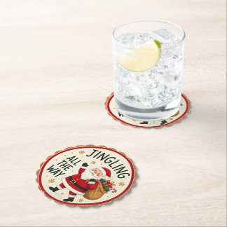 Dessous-de-verre En Papier Vœux de Noël festifs