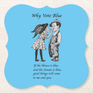 Dessous-de-verre En Papier Why Vote Blue in 2024