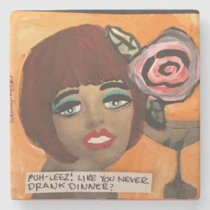 Dessous-de-verre en pierre.