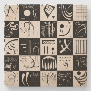 Dessous-de-verre En Pierre 25 sur trente   Wassily Kandinsky  