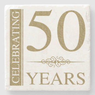 Dessous-de-verre En Pierre 50e anniversaire du Mariage
