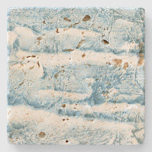 Dessous-de-verre En Pierre Abréviation de marbre bleu clair