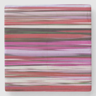 Dessous-de-verre En Pierre Abstrait #2 : Flou rouge