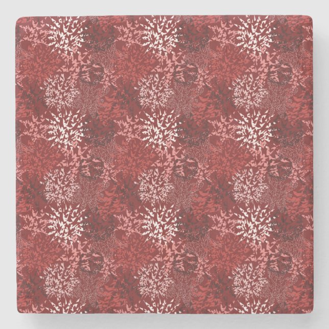 Dessous-de-verre En Pierre Abstrait moderne (Devant)