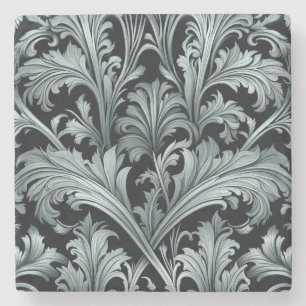 Dessous-de-verre En Pierre Acanthus Feuilles