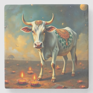 Dessous-de-verre En Pierre Accent de table de la vache sacrée Diwali