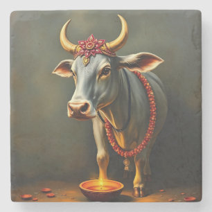 Dessous-de-verre En Pierre Accent de table de la vache sacrée Diwali