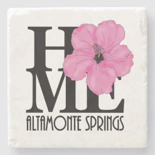 Dessous-de-verre En Pierre ACCUEIL Altamonte Springs Hibiscus rose
