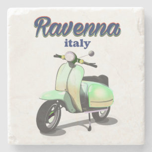 Dessous-de-verre En Pierre Affiche de voyage vintage Ravenne Italie