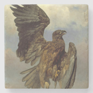 Dessous-de-verre En Pierre Aigle blessé (par Rosa Bonheur)