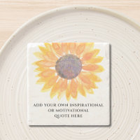 Ajoutez Votre Propre Citation Inspirante Tournesol