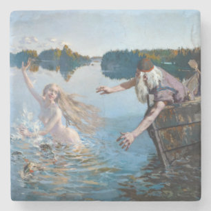 Dessous-de-verre En Pierre Akseli Gallen-Kallela - Aino Triptyque