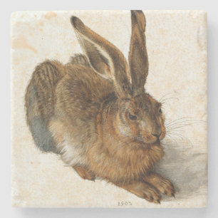 Dessous-de-verre En Pierre ALBRECHT DÜRER - jeune lièvre 1502