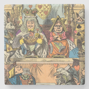 Dessous-de-verre En Pierre Alice à Wonderland Cheshire Cat Characters