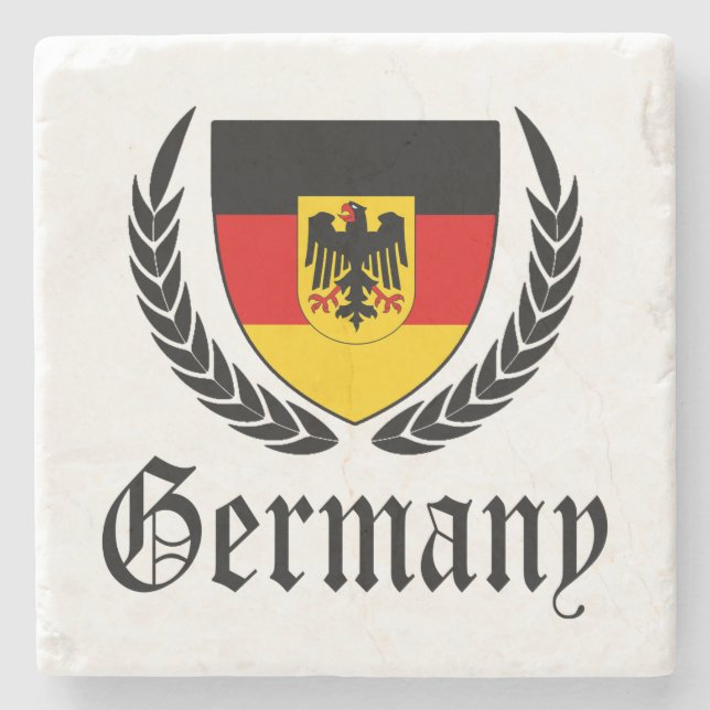Dessous-de-verre En Pierre Allemagne Crest (Devant)