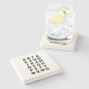 Dessous-de-verre En Pierre Alphabet grec