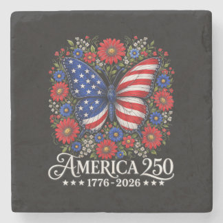 Dessous-de-verre En Pierre America US Flag 250 1776 2026 250th Anniversary 4t