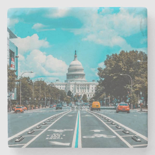 Dessous-de-verre En Pierre amérique 9 (Devant)