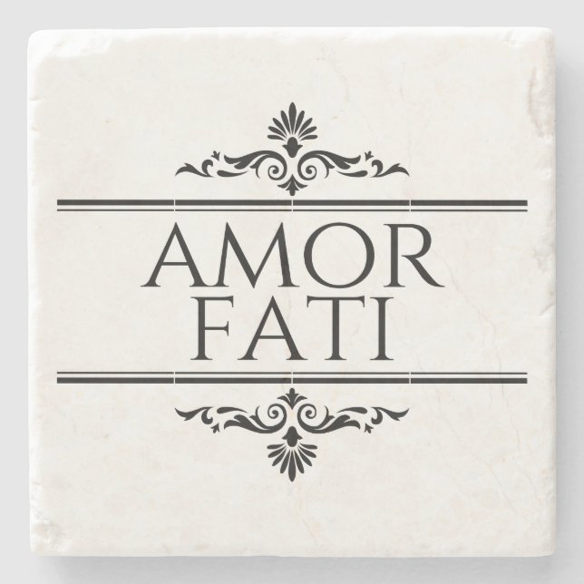 Dessous-de-verre En Pierre Amor Fati (Devant)