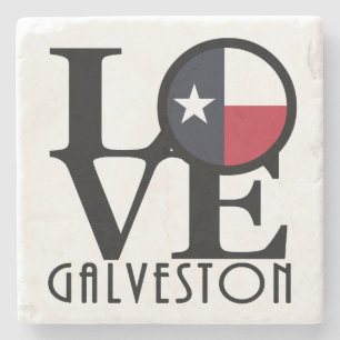 Dessous-de-verre En Pierre AMOUR Galveston le Texas