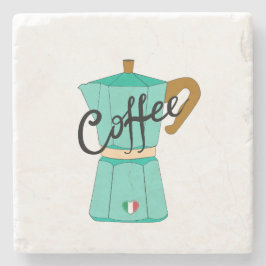 Dessous-de-verre En Pierre An Italian coffee moka