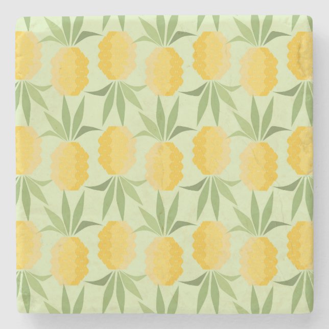Dessous-de-verre En Pierre Ananas rétro (Devant)