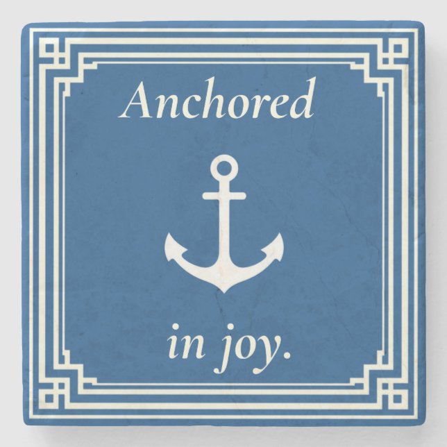 Dessous-de-verre En Pierre Anchored in Joy  (Devant)
