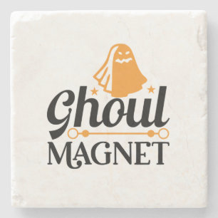 Dessous-de-verre En Pierre Anniversaire de Halloween Ghoul Magnet