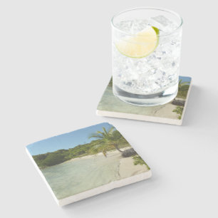 Dessous-de-verre En Pierre Antiguan Beach Beautiful Tropical Landscape