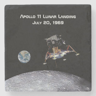 Dessous-de-verre En Pierre Apollo 11 Débarquement lunaire