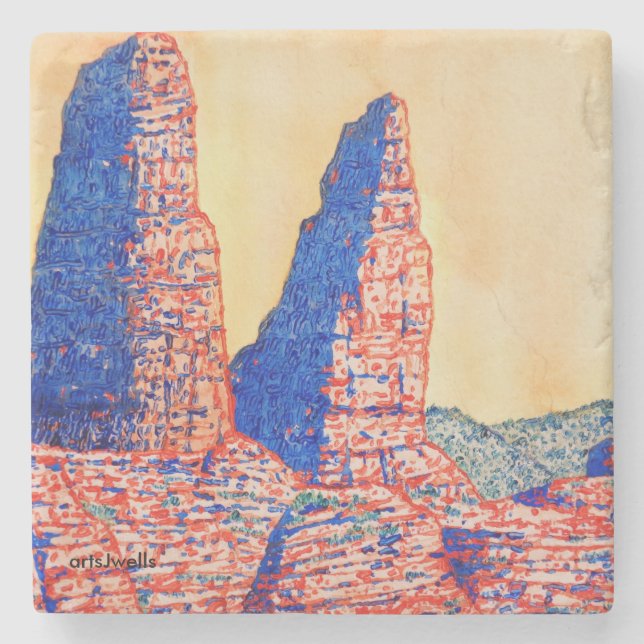 Dessous-de-verre En Pierre Appels de SEDONA à vous (Devant)